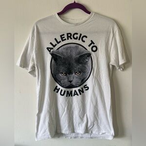 Feline Attitude Cat T-Shirt - White